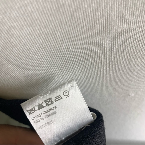 Paul & Joe's Strapless Black Wool Crepe Cocktail Mini Sweetheart Dress Women 6 - Picture 13 of 14